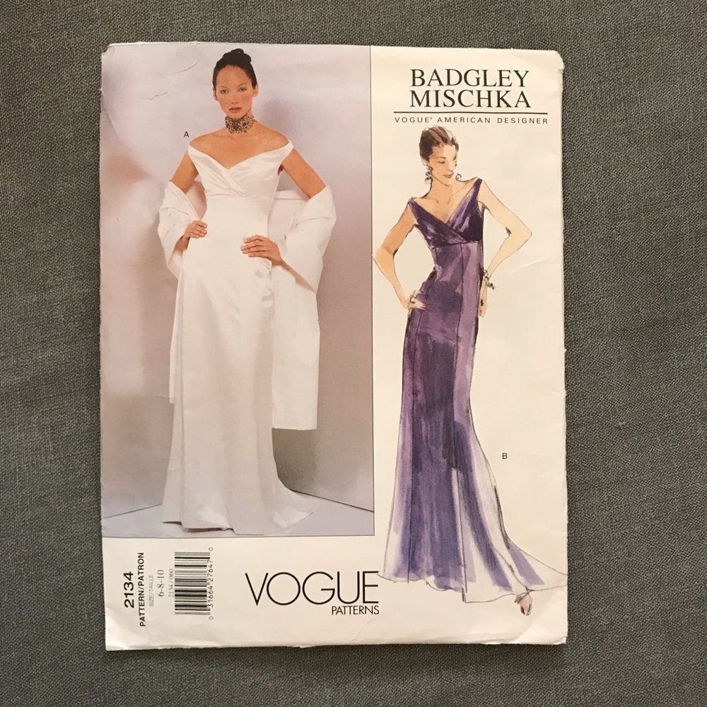 VOGUE Badgley Mischka Dress Pattern